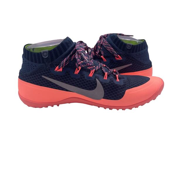 Nike Free Hyperfeel Run Trail Squadron Blue Atomic Pink Shoes Womens 7.5 - Picture 5 of 8